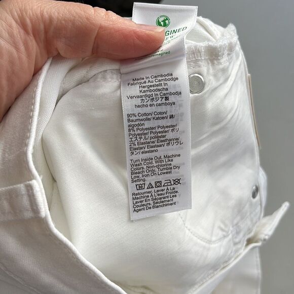 J Crew 9 Inch Billie Bootcut‎ Womens Size 27 Tall White - Picture 10 of 10